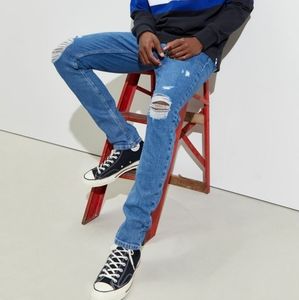 UO BDG destructed blue skinny jeans